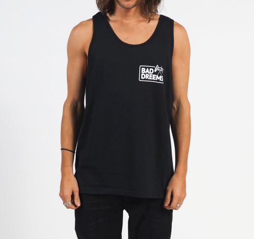 Flags Black Tank by Bad Dreems